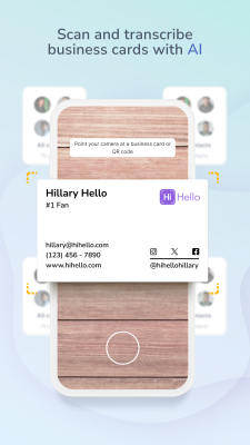 Screenshot of the application HiHello - #6