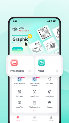 Screenshot of the application Phomemo - #2