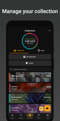 Screenshot of the application ManaBox - #3