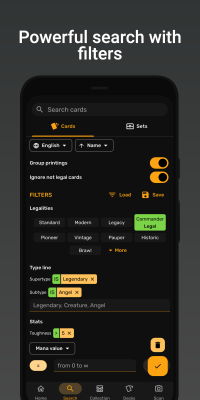 Screenshot of the application ManaBox - #5
