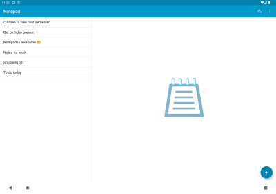 Screenshot of the application Notepad - #3