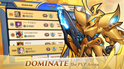 Screenshot of the application Idle Heroes - #4