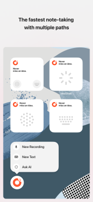 Screenshot of the application ideaShell: AI Voice Notes - #8