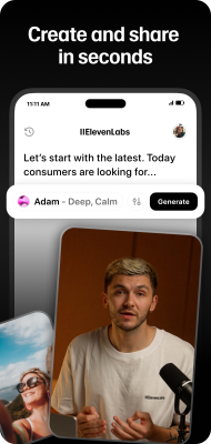 Screenshot of the application ElevenLabs: AI Voice Generator - #4