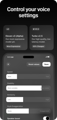 Screenshot of the application ElevenLabs: AI Voice Generator - #5