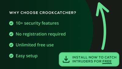Screenshot of the application CrookCatcher - #5