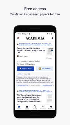 Screenshot of the application Academia.edu - #1