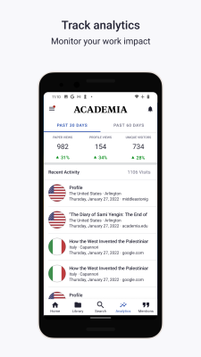 Screenshot of the application Academia.edu - #7