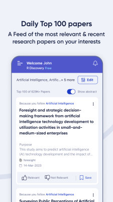 Screenshot of the application R Discovery - #3