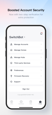 Screenshot of the application SwitchBot - #3