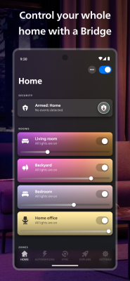 Screenshot of the application Philips Hue - #2