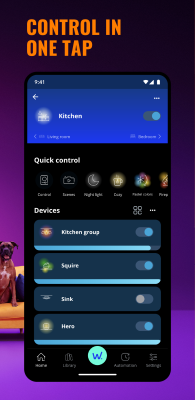 Screenshot of the application WiZ Connected - #2