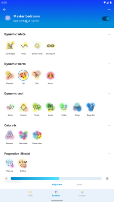 Screenshot of the application WiZ Connected - #8