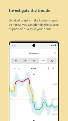 Screenshot of the application Airthings - #3