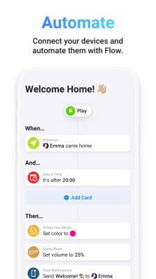 Screenshot of the application Homey - #2