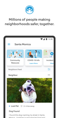 Screenshot of the application Neighbors by Ring - #1