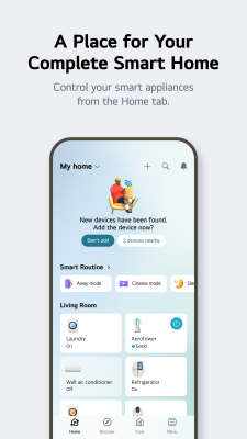 Screenshot of the application LG ThinQ - #2