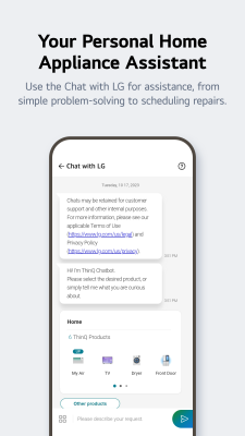Screenshot of the application LG ThinQ - #4