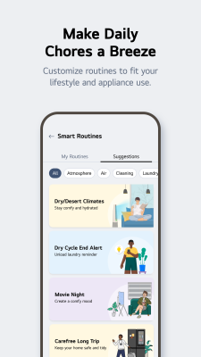 Screenshot of the application LG ThinQ - #6