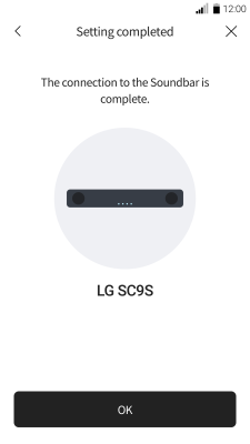 Screenshot of the application LG Soundbar - #2