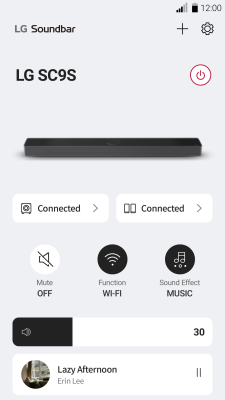 Screenshot of the application LG Soundbar - #3