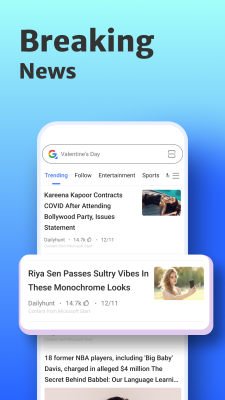 Screenshot of the application Hola Browser - #7