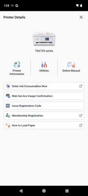 Screenshot of the application Canon PRINT - #2