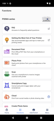 Screenshot of the application Canon PRINT - #3