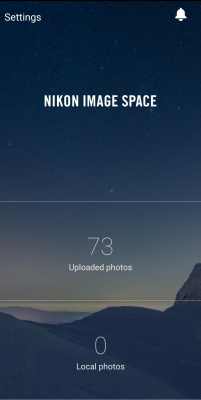 Screenshot of the application NIKON IMAGE SPACE - #1
