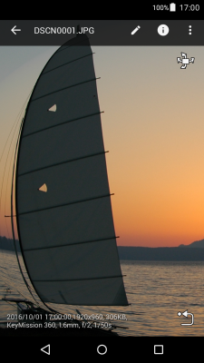 Screenshot of the application SnapBridge 360/170 - #4