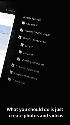 Screenshot of the application FUJIFILM XApp - #4