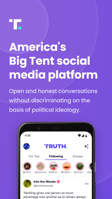 Screenshot of the application Truth Social - #1