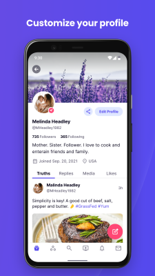 Screenshot of the application Truth Social - #3