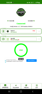 Screenshot of the application MTM Tunnel Lite - #1
