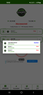 Screenshot of the application MTM Tunnel Lite - #3
