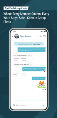 Screenshot of the application Comera - #3