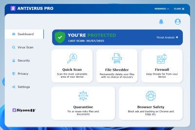 Screenshot of the application SiyanoAV Antivirus Pro - #4