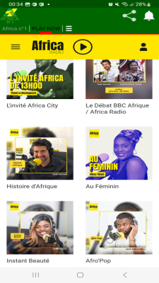 Screenshot of the application Africa N1 Radio - #4