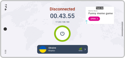 Screenshot of the application NoDramaVPN - #3
