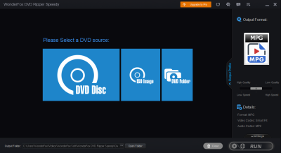 Screenshot of the application WonderFox DVD Ripper Speedy - #1