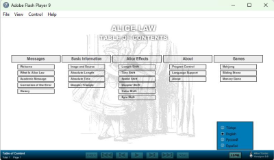 Screenshot of the application Alice Law — Animated Interactive Physics Learning Program - #2