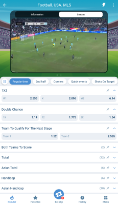 Screenshot of the application 1xbet - #3