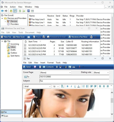 Screenshot of the application Fax Voip Windows Fax Service Provider - #3