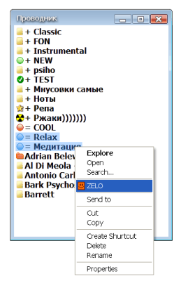 Screenshot of the application ZELO - #4