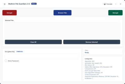 Screenshot of the application Multron File Guardian - #1