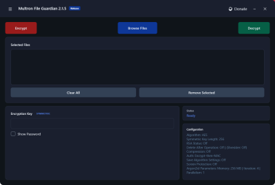Screenshot of the application Multron File Guardian - #2
