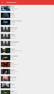 Screenshot of the application NewPipe - #3