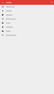 Screenshot of the application NewPipe - #4