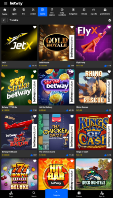 Screenshot of the application Betway - #3