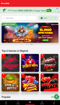 Screenshot of the application SportyBet - #3